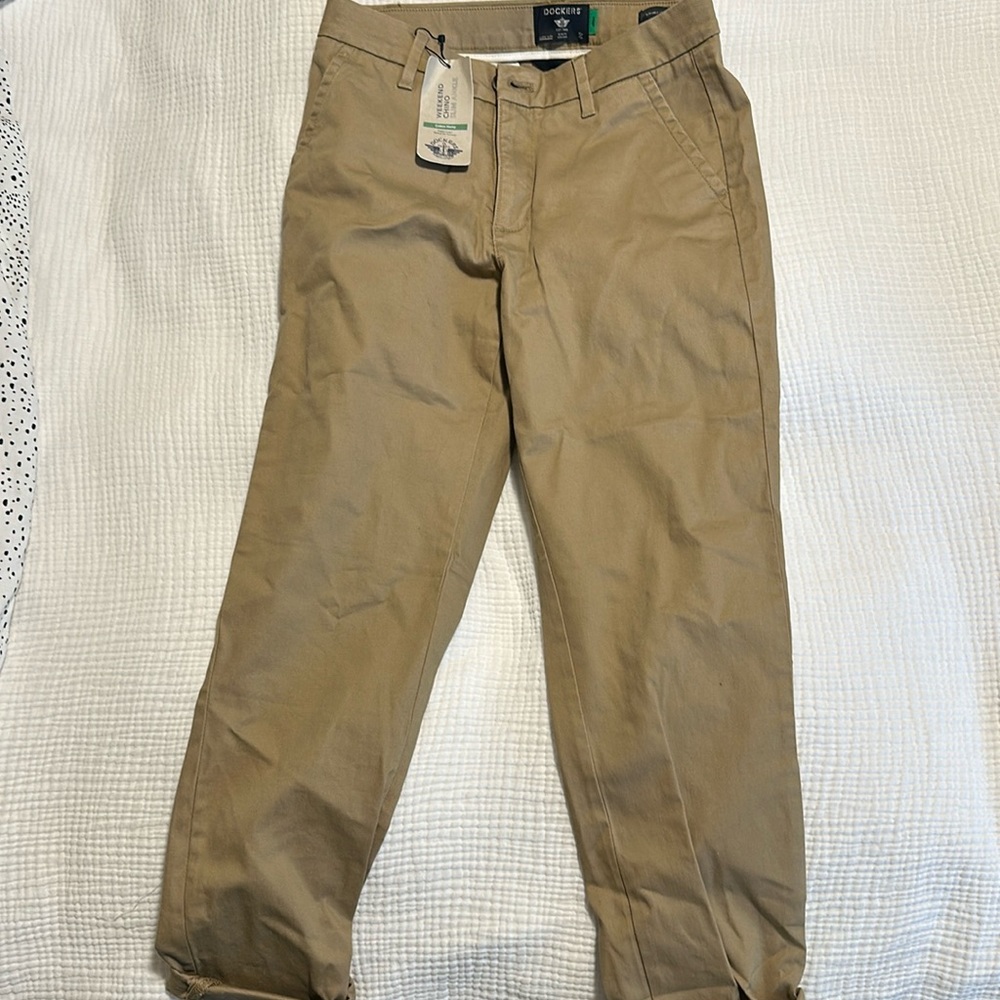 Dockers weekend chino slim ankle cotton hemp pant
